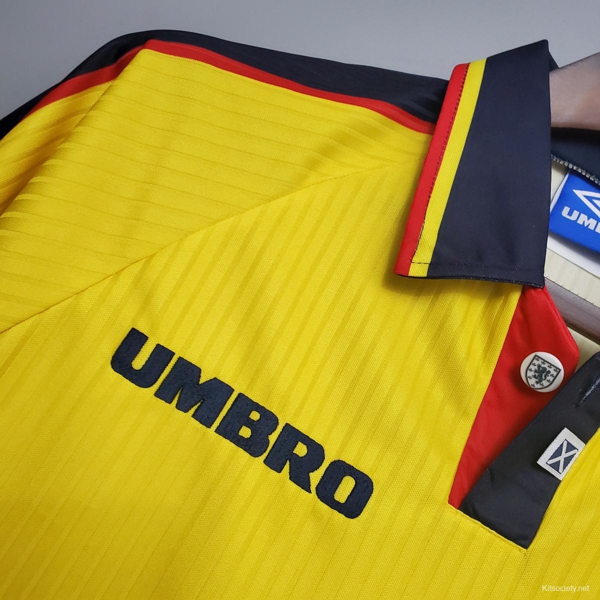 Scotland 94-96 Away Retro Jersey - Zorrojersey- Professional