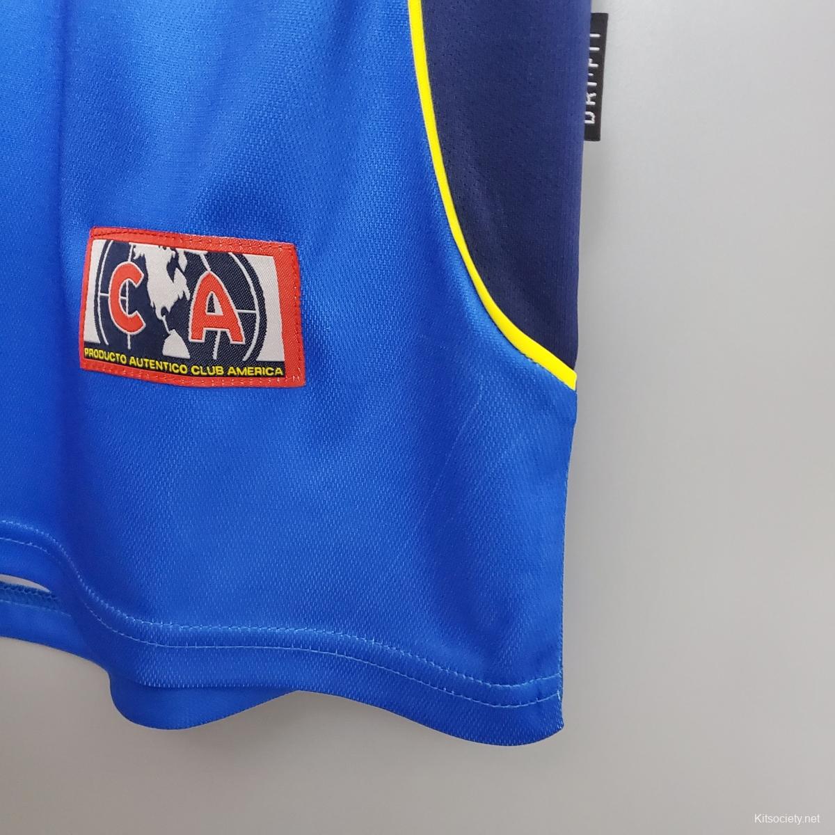 Retro 94/95 Club America Away Blue Jersey - Kitsociety