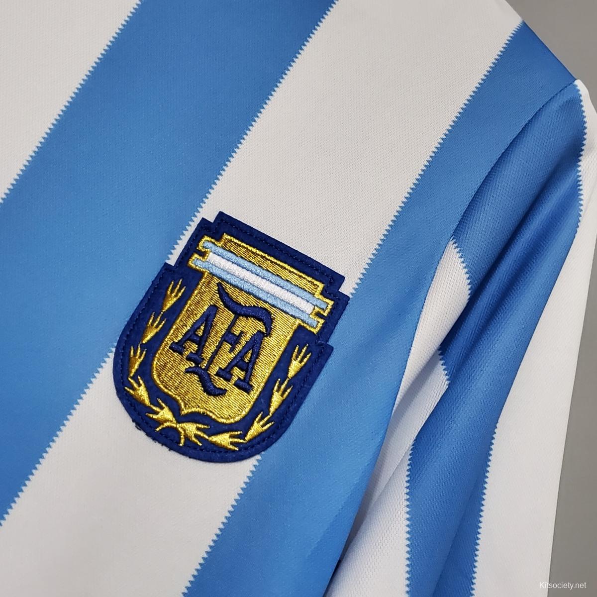 Argentina Away Jersey Retro 1986