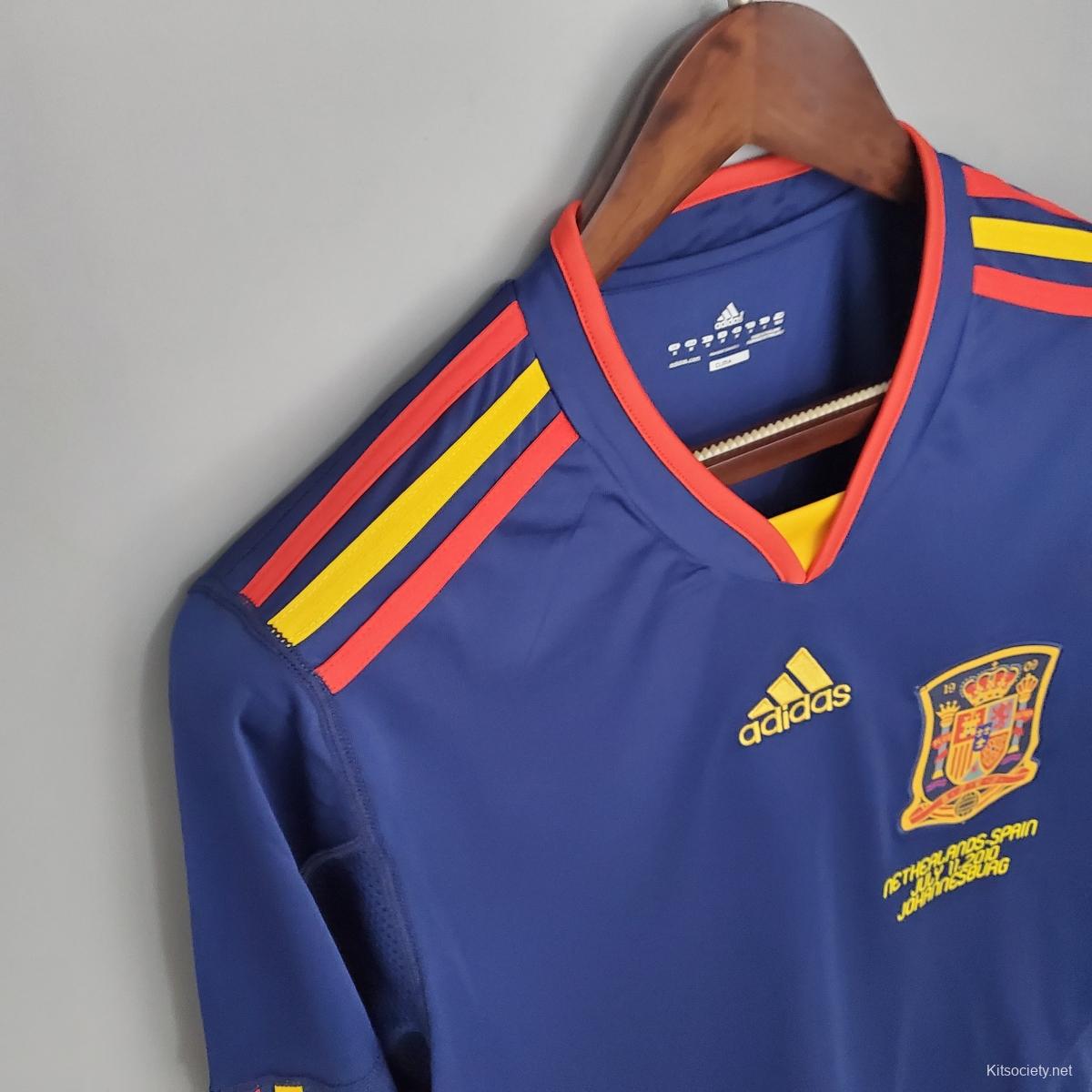 Retro 2010 Spain Away Soccer Jersey