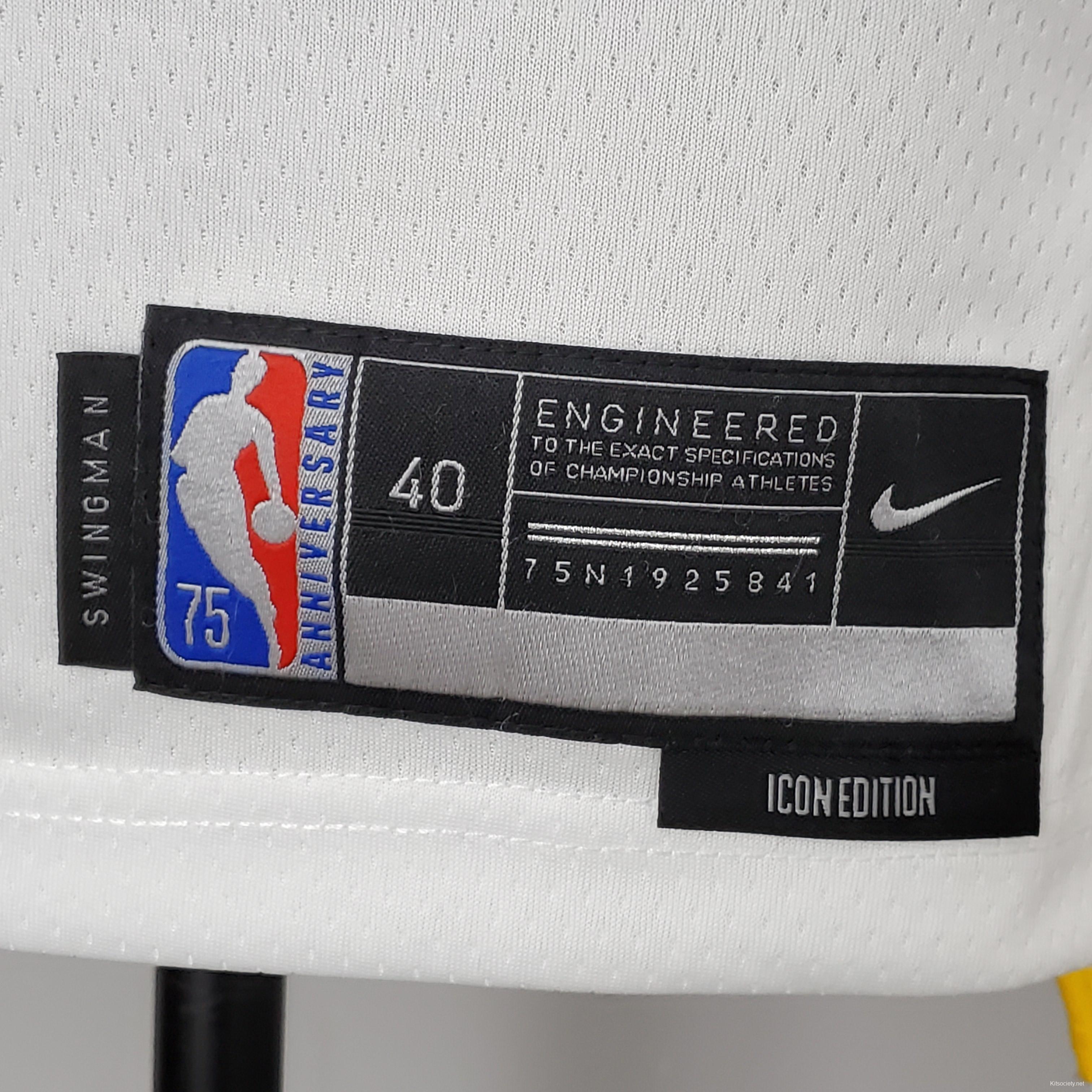 NBA 75th Anniversary Curry #30 Nets Black Jersey - Kitsociety