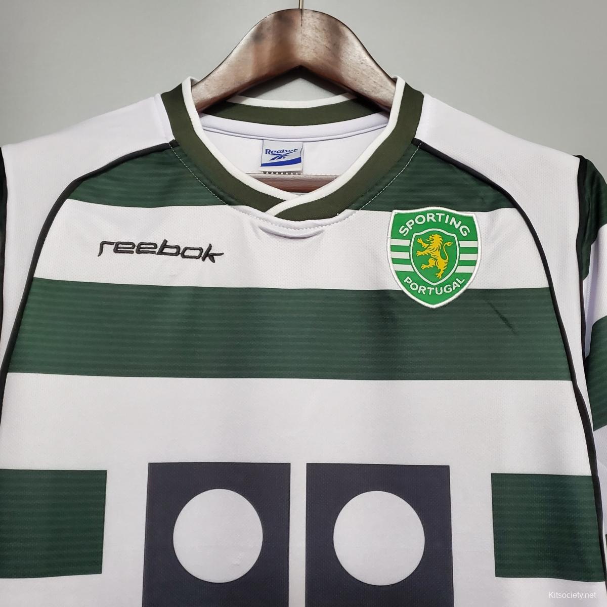 2001-03 Sporting CP Home Long Sleeve Retro Jersey