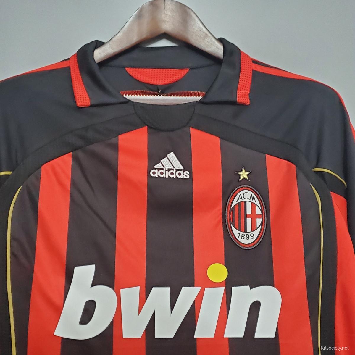 Retro 93/94 AC Milan home Soccer Jersey - Kitsociety