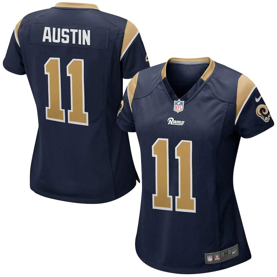 Women's Tavon Austin Navy Player Limited Team Jersey - Kitsociety