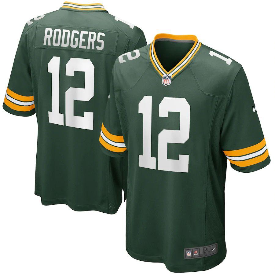 Men's Aaron Rodgers Green Player Limited Team Jersey - Kitsociety