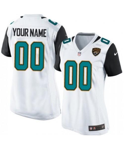 Women's Miami Dolphins White Custom Game Jersey 