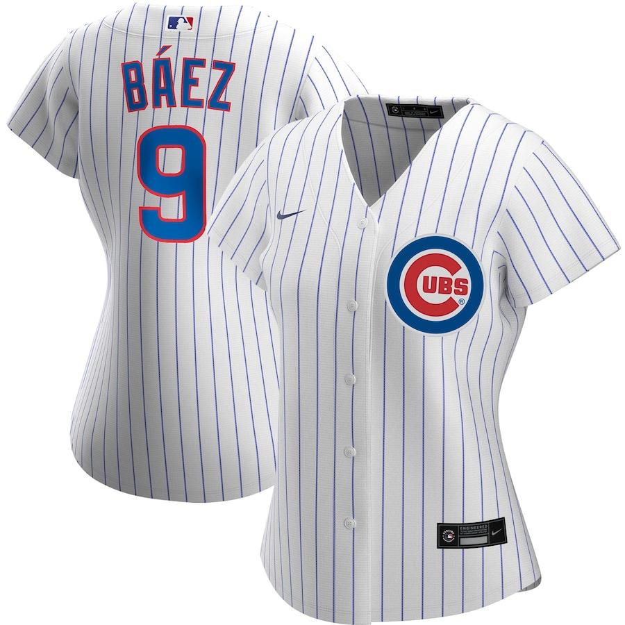 Men's Javier Baez White Home 2020 Authentic Player Team Jersey - Kitsociety