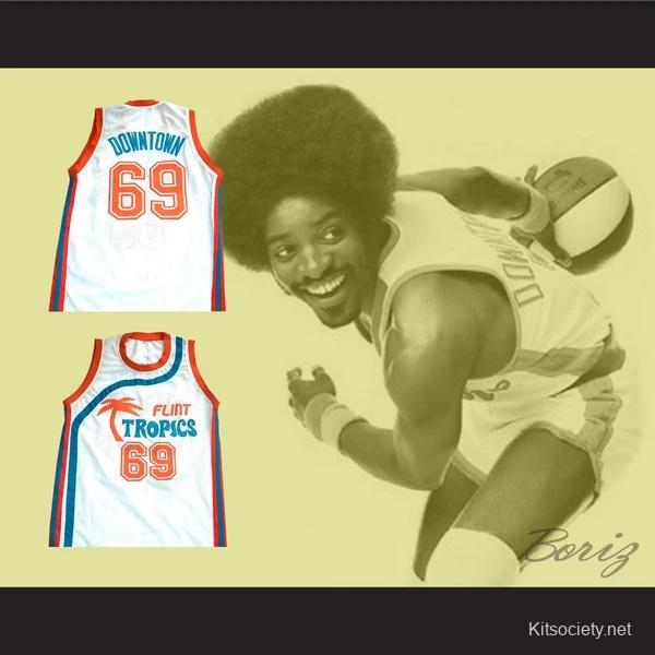 Downtown Funky Stuff Malone Flint Tropics Semi Pro Team Basketball