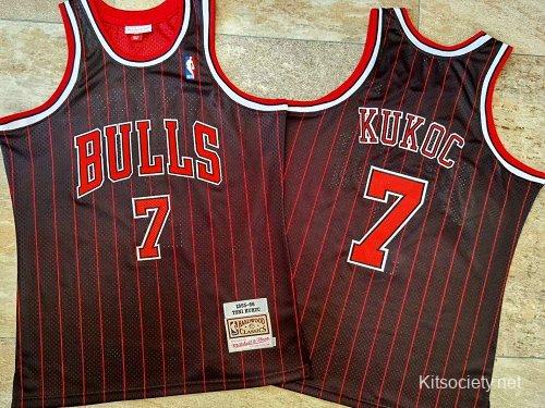  Toni Kukoc Chicago Bulls Mitchell and Ness Men's Black