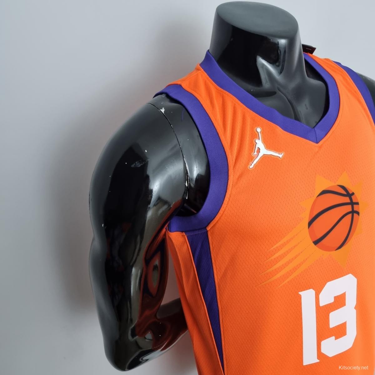 Jordan Theme 2021 Phoenix Suns Orange #13 NBA Jersey-311,Phoenix Suns
