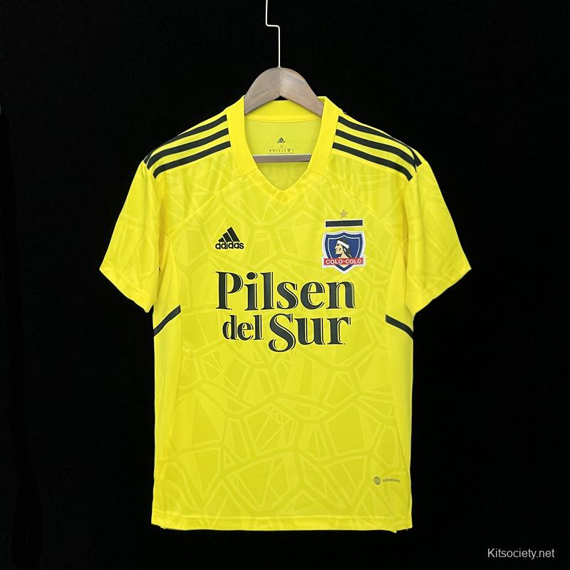 22-23 colo colo goalkeeper yellow Fans Jersey