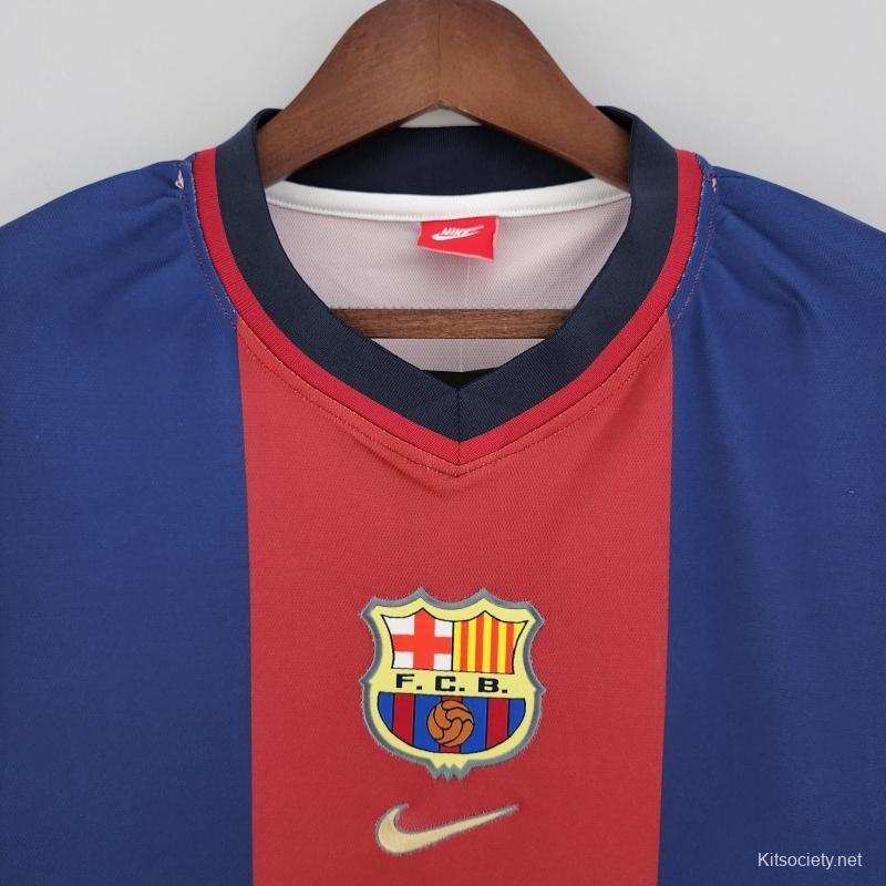 Retro 12/13 Barcelona Home Jersey - Kitsociety