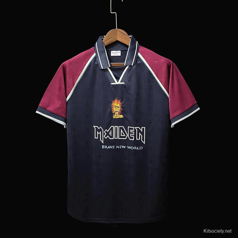 1999 West Ham x Iron Maiden Retro Jersey Classic Shirt