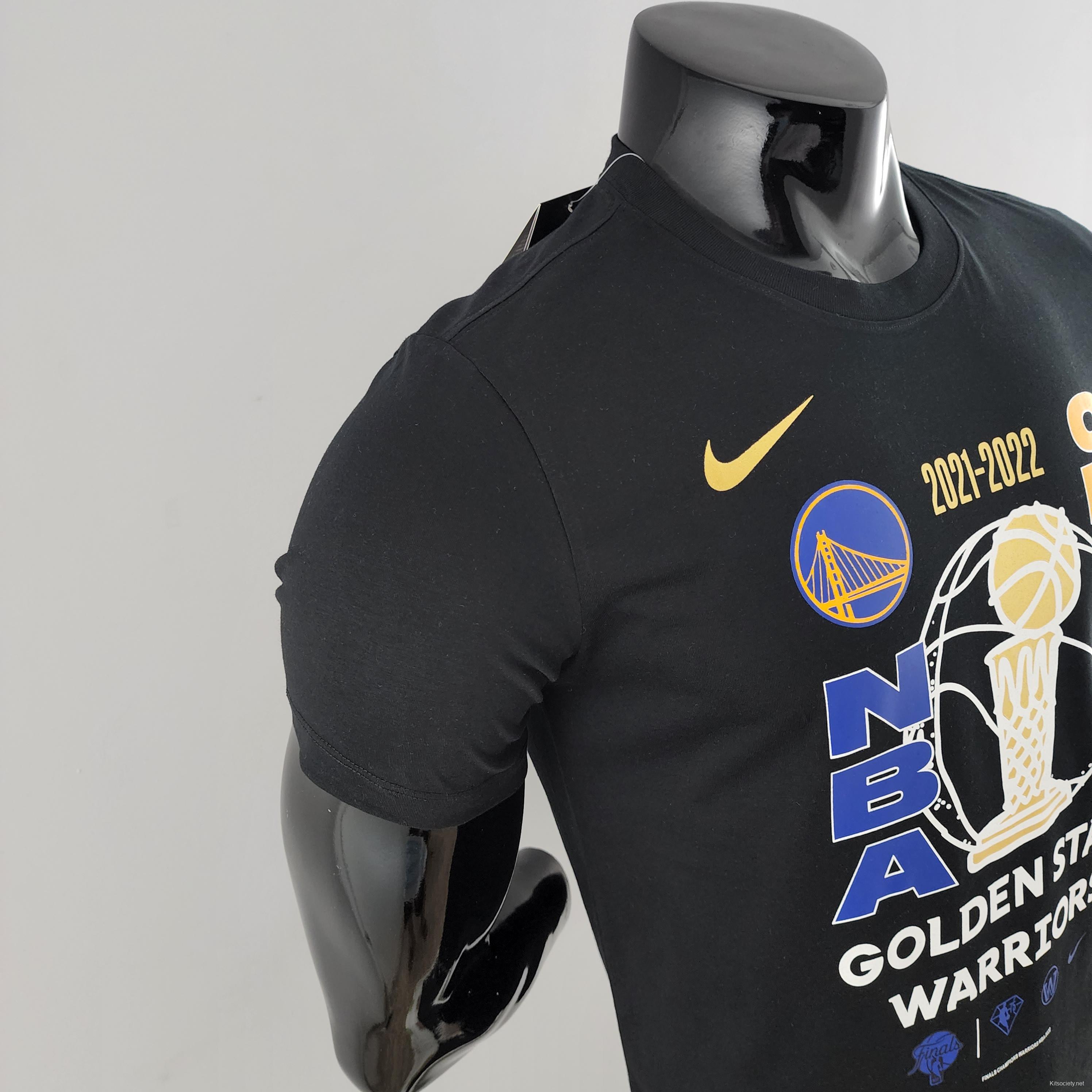 NBA Golden State Warriors Championships Black T-shirts #K000182 - Kitsociety