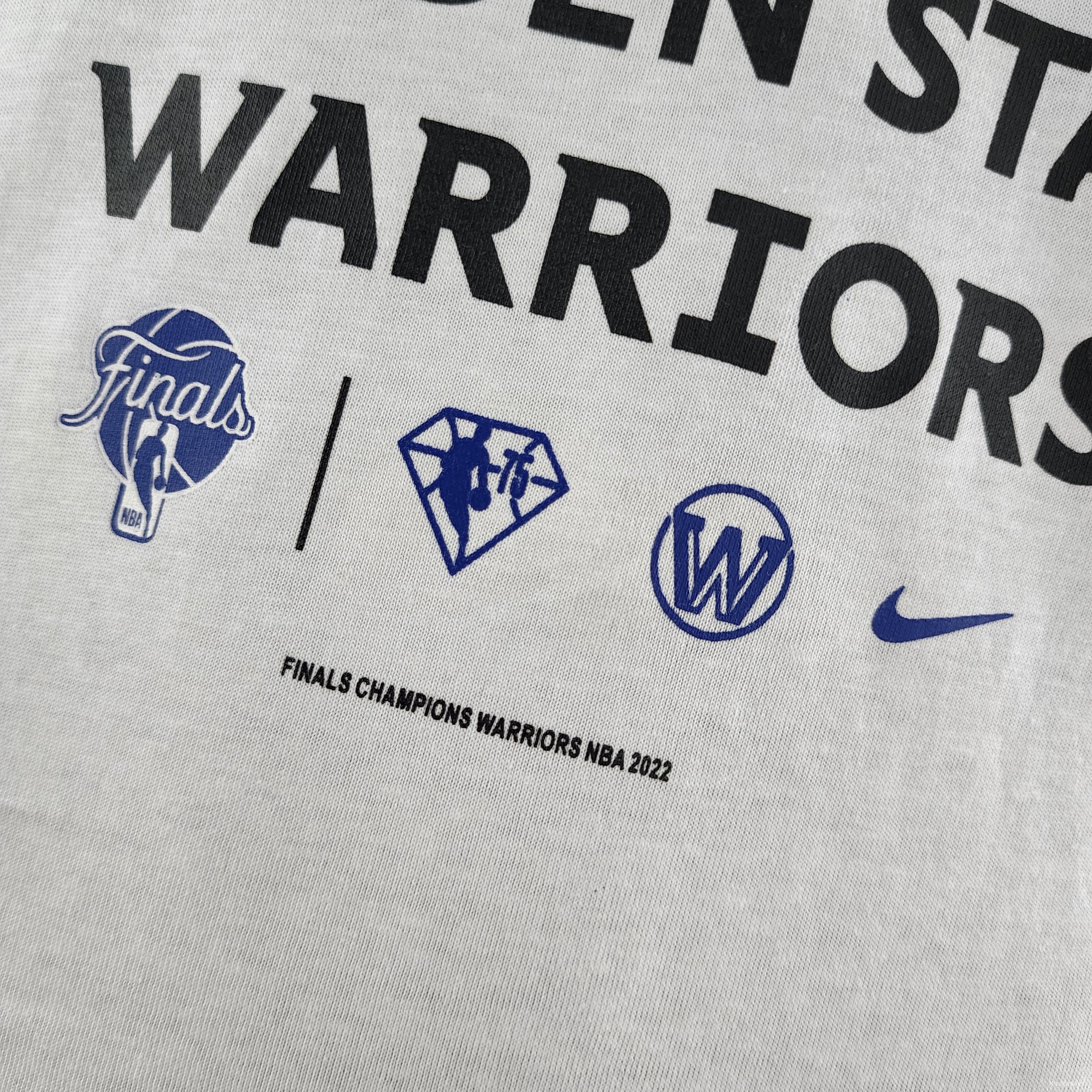 Golden State Warriors Nike 2022 NBA Finals Champion Roster T-Shirt White L  NWT
