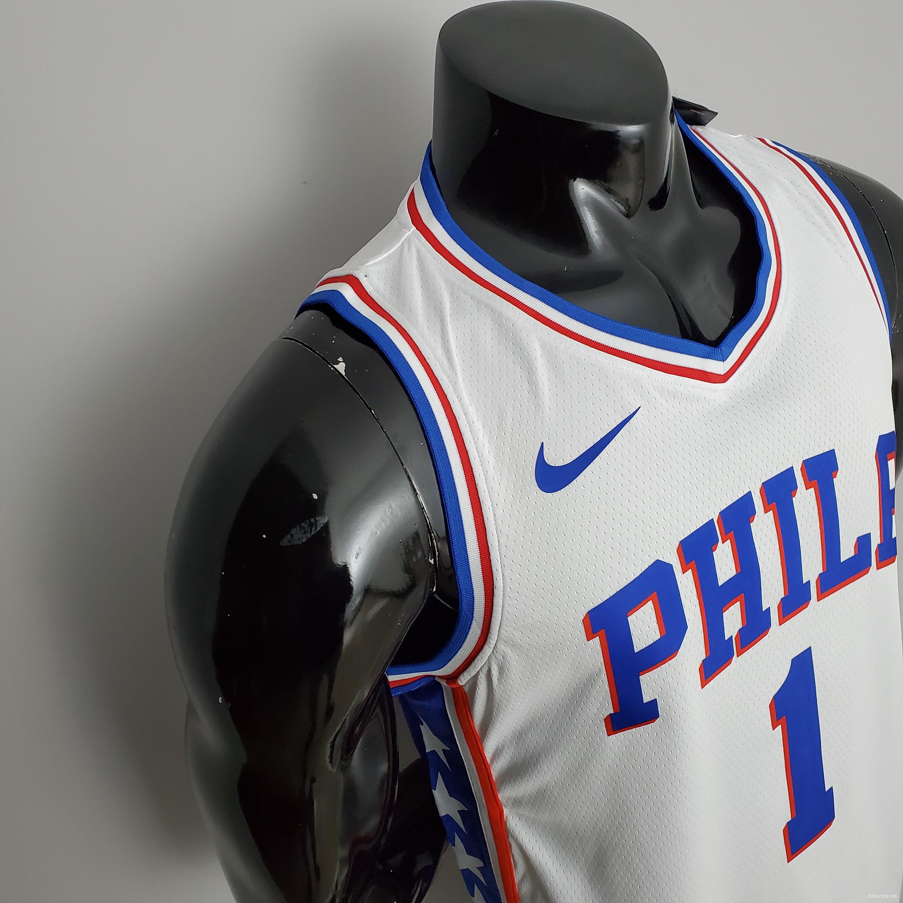 75th Anniversary Philadelphia 76ers MAXEY#0 Blue NBA Jersey - Kitsociety