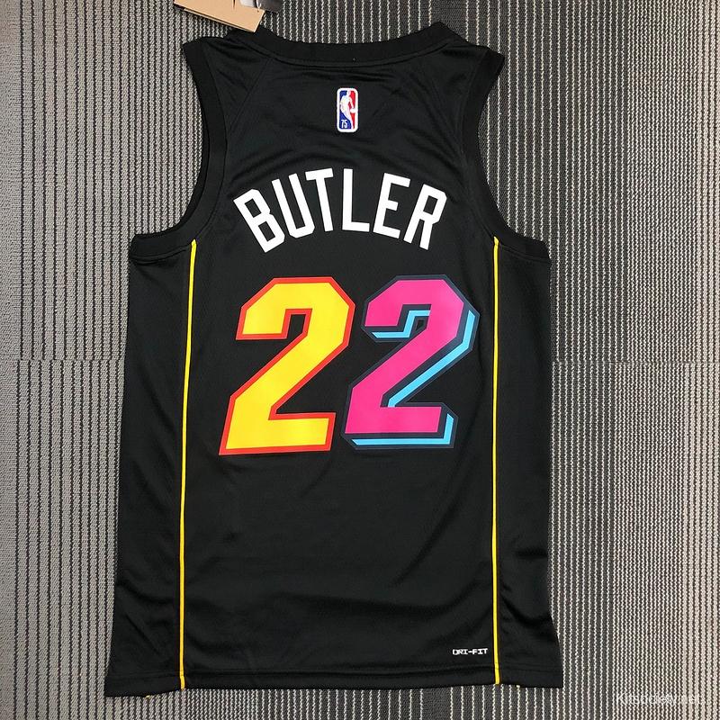 Jimmy Butler No.22 Blue Pink City Edition Men's Viceversa 2020-21 Heat Jersey