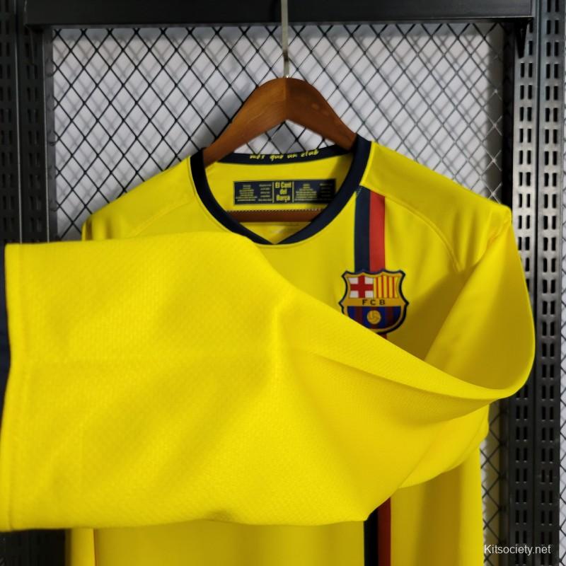 Retro 08-09 Barcelona Home Soccer Jersey - Kitsociety