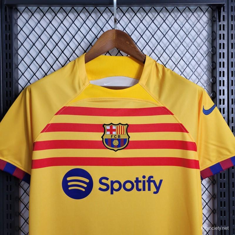 23-24 Barcelona Black Gold Special Edition Jersey - Kitsociety