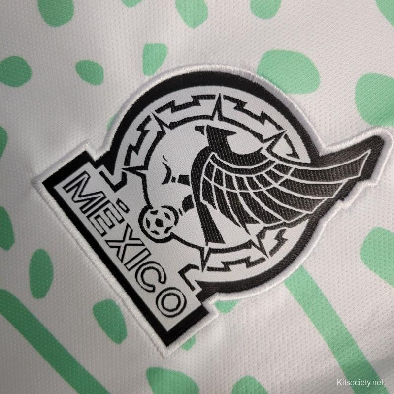 Mexico White Blanca Premium Soccer Jersey New Logo 2023 -  Hong Kong