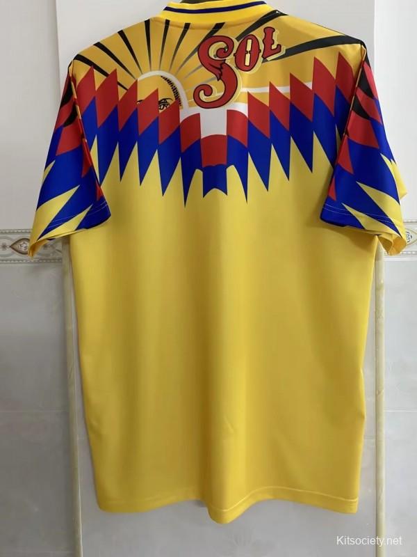 Vintage Soccer Jerseys Club America Away Jersey Shirts 1995