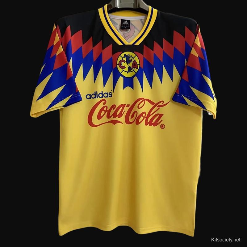 Vintage Soccer Jerseys Club America Home Jersey Shirts 1995