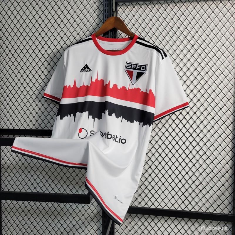 23-24 Sao Paulo Home Jersey - Kitsociety