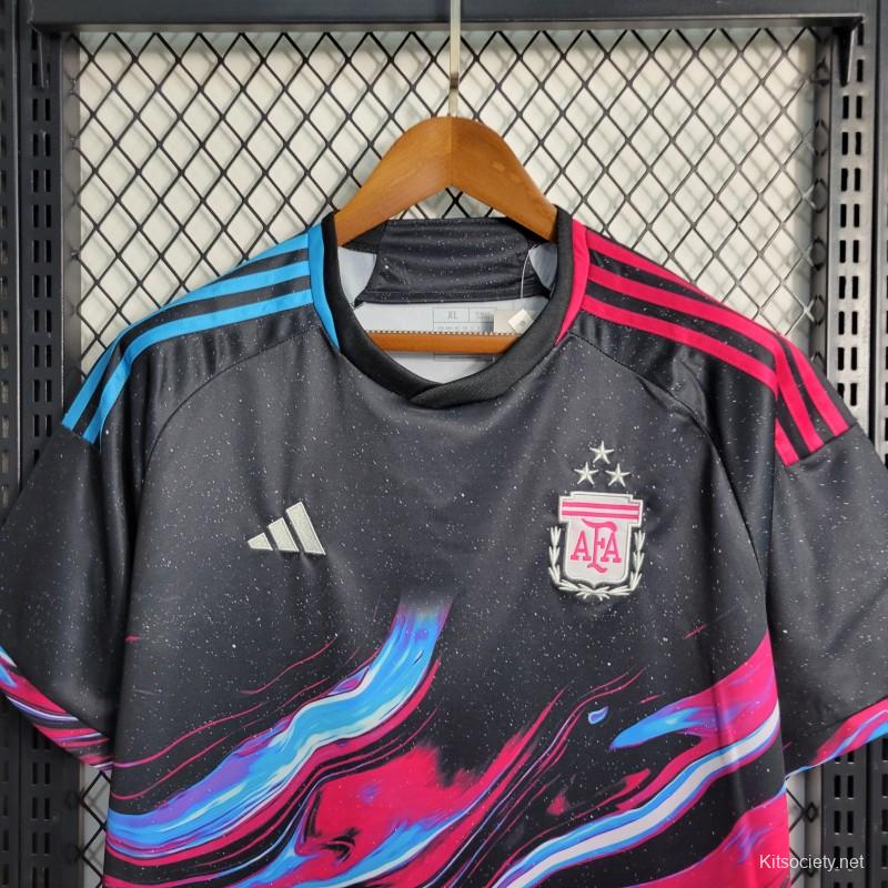 3 Star 2023 Argentina Red Goalkeeper Jersey - Kitsociety