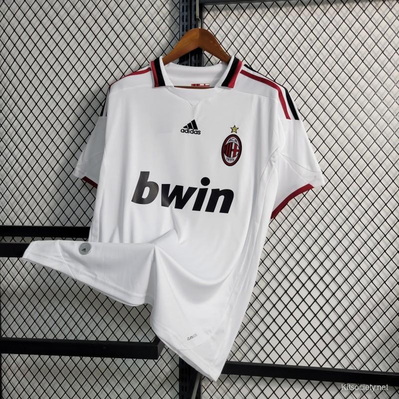 Retro 09/10 AC Milan Away White Jersey - Kitsociety