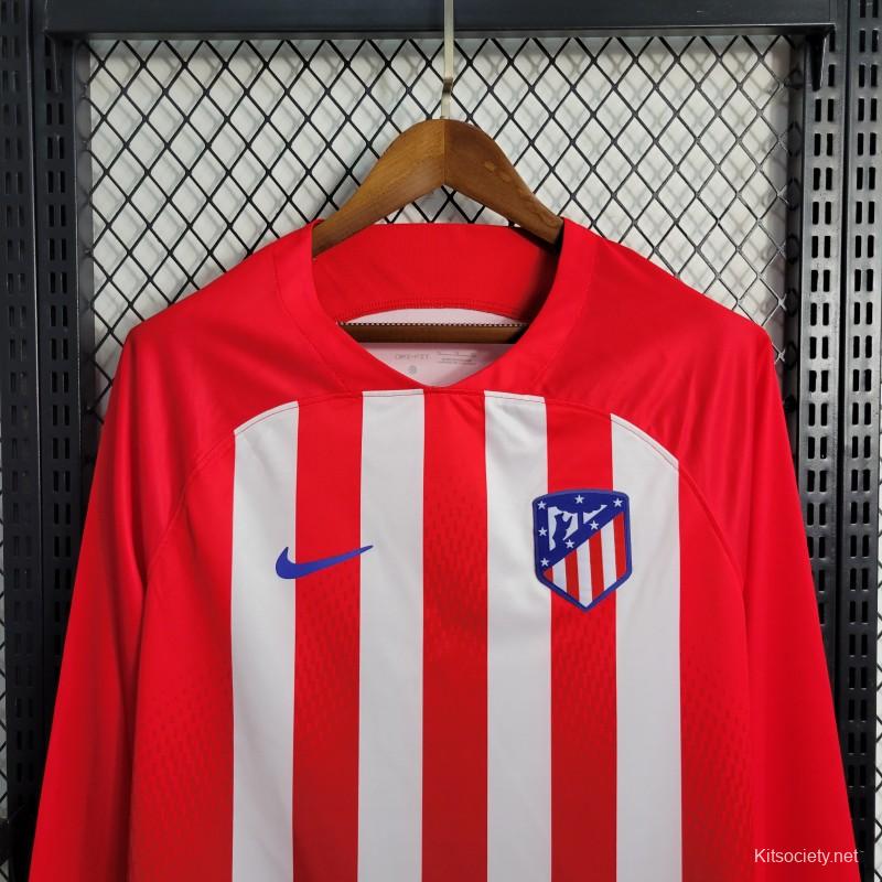 Atletico Madrid Home Jersey 2022/23 - Long Sleeve