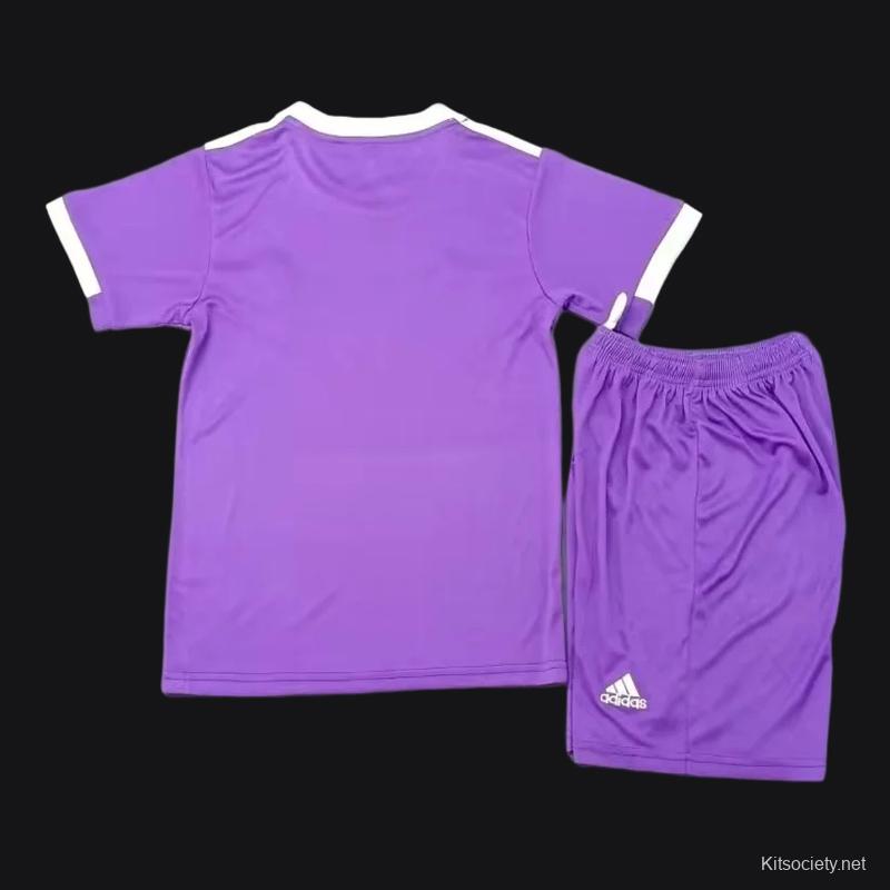 Retro Kids 16/17 Real Madrid Away Purple Jersey - Kitsociety