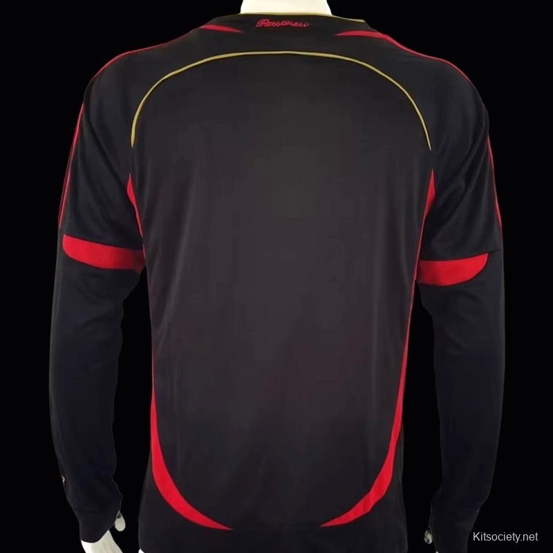 Jersey AC Milan Retro,AC Milan Soccer Jersey,Size:08-09 AC milan white jersey  long sleeves