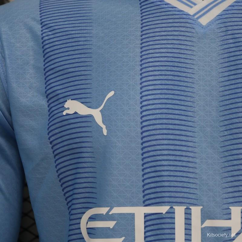 Manchester City Home Long Sleeve Jersey 2023/24