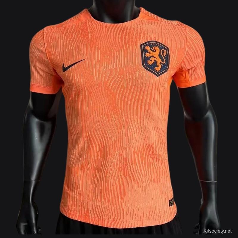 Player Version 2023 Netherlands Home Jersey - Kitsociety