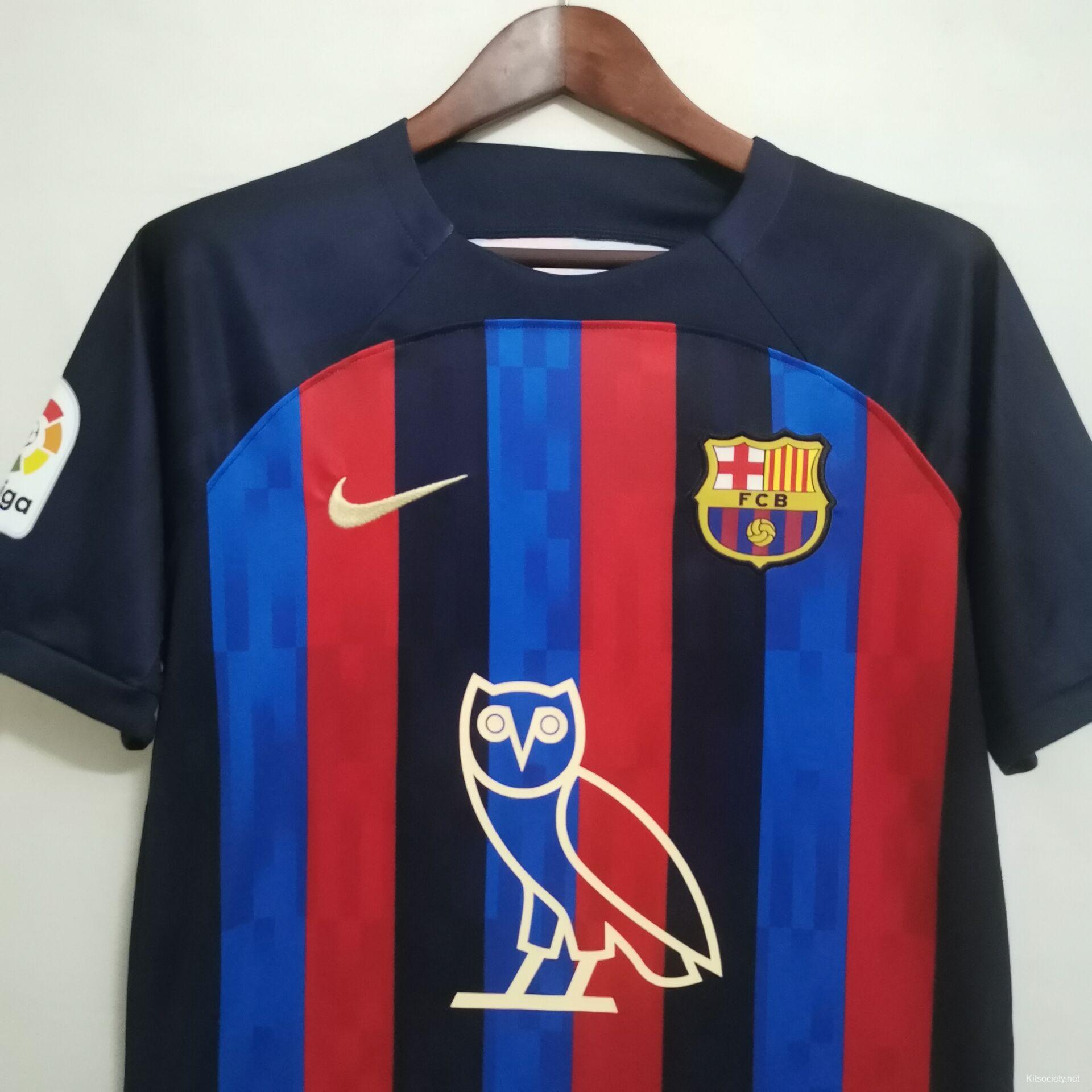 Barcelona to wear shirts with Drake's OVO logo on against Real Madrid as  part of Spotify deal - The Athletic