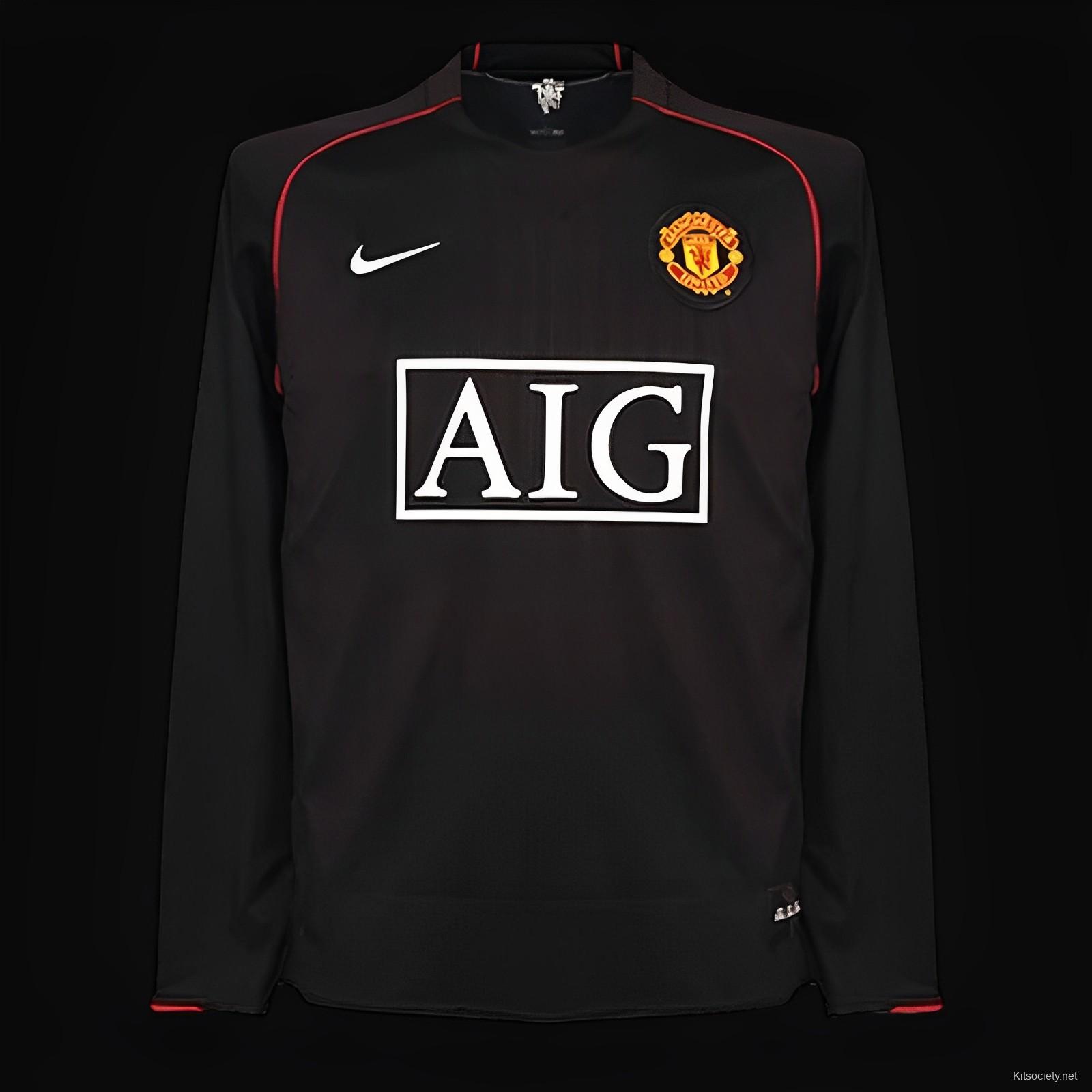 Long Sleeve Manchester United Home Final CL 2008 - classicretrokit